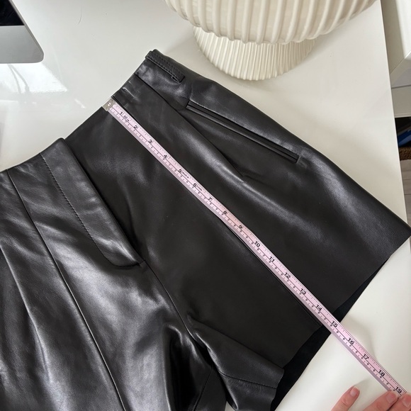 REFORMATION Veda Leather High Rise Short - Picture 13 of 14